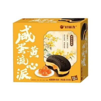 Orion Salted Egg Yolk Lava Cakes 300g - Soft Filled Snack Cakes