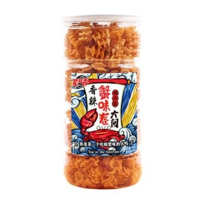 Beierxiang Spicy Crab-Flavoured Crispy Rolls 180g Gourmet Grocer Beierxiang Spicy Crab-Flavoured Crispy Rolls 180g