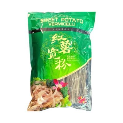 Sunshine Manor Sweet Potato Wide Vermicelli 500g - Chinese Sweet Potato Noodles