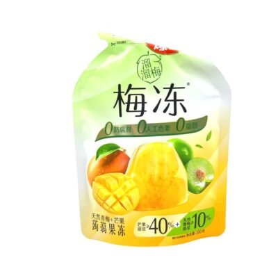 Liuliumei Green Plum & Mango Konjac Jelly 100g Gourmet Grocer Liuliumei Green Plum & Mango Konjac Jelly 100g