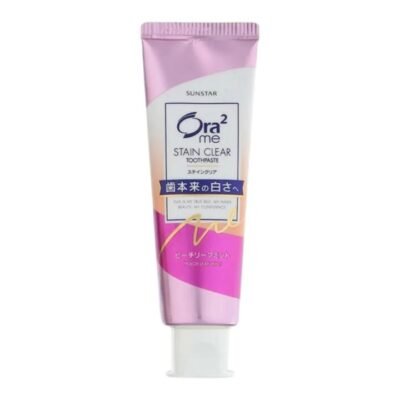 Ora2 me Stain Clear Whitening Toothpaste Peach Leaf Mint 140g