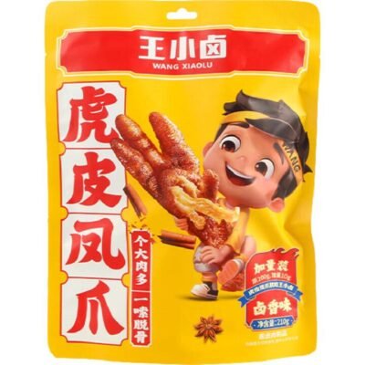 Wang Xiaolu Braised Tiger Skin Chicken Feet 210g – Ready-to-Eat Chicken Feet Snack Gourmet Grocer Wang Xiaolu Braised Tiger Skin Chicken Feet 210g - Ready-to-Eat Chicken Feet Snack