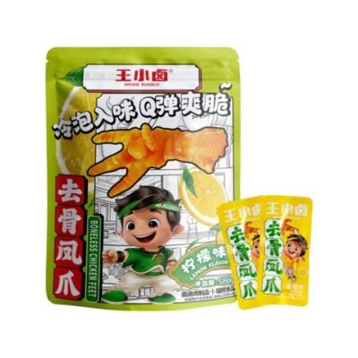 Wang Xiaolu Lemon Flavour Boneless Chicken Feet 580g – Limited Import Gourmet Grocer Wang Xiaolu Lemon Flavour Boneless Chicken Feet 580g – Limited Import