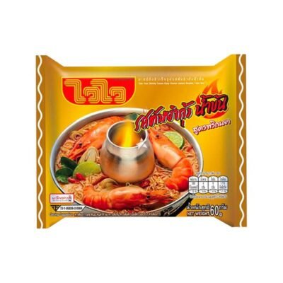 Wai Wai Tom Yum Prawn Flavour Instant Noodles 60g Gourmet Grocer Wai Wai Tom Yum Prawn Flavour Instant Noodles 60g