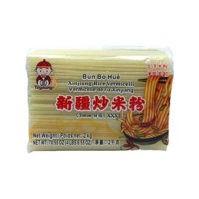 Toyoung Xinjiang Stir-Fry Rice Vermicelli 2kg - 3mm Thick Rice Noodles