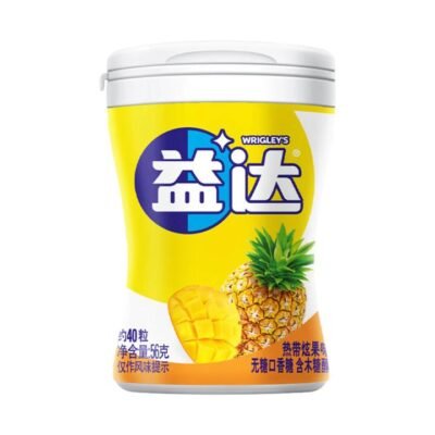 Wrigley's Yida Sugar Free Chewing Gum Tropical Fruit Flavour 56g