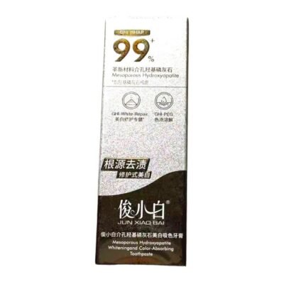 Jun Xiao Bai Mesoporous Hydroxyapatite Whitening & Colour-Absorbing Toothpaste – White Peach Trial Pack Gourmet Grocer Jun Xiao Bai Mesoporous Hydroxyapatite Whitening & Colour-Absorbing Toothpaste – White Peach Trial Pack