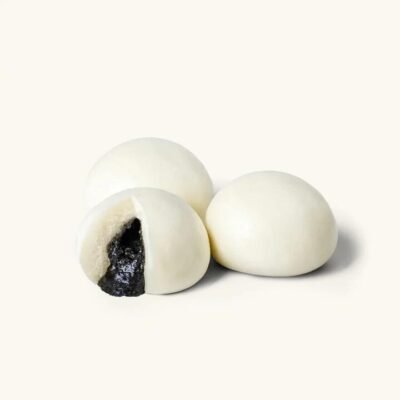 Frozen Black Sesame Lava Buns – 6 Pieces (510g) - Chinese Steamed Dessert Buns
