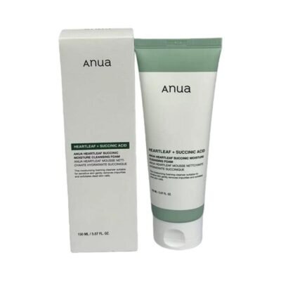 Anua Heartleaf + Succinic Acid Moisture Cleansing Foam 150ml Gourmet Grocer Anua Heartleaf + Succinic Acid Moisture Cleansing Foam 150ml