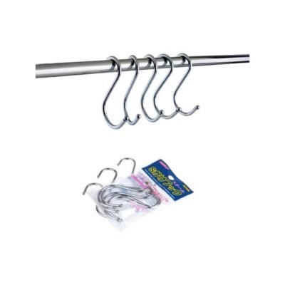 Turtle Metal S Hooks 6 Inch – Pack of 3