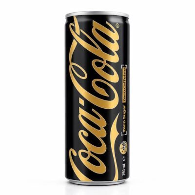 Coca-Cola Zero Sugar Zero Caffeine 007 Limited Edition Black & Gold Can 250mL